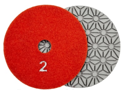 Алмазные гибкие шлифовальные круги Ромашка Pads 3-STEP D100 №2